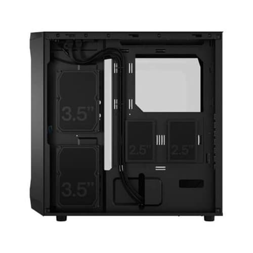 Fractal Focus 2 RGB Black TG Clear Tint Mid Tower Cabinet - | Buy Online at Shwetha Computers