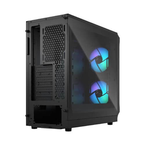 Fractal Focus 2 RGB Black TG Clear Tint Mid Tower Cabinet - | Buy Online at Shwetha Computers