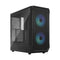 Fractal Focus 2 RGB Black TG Clear Tint Mid Tower Cabinet - | Buy Online at Shwetha Computers