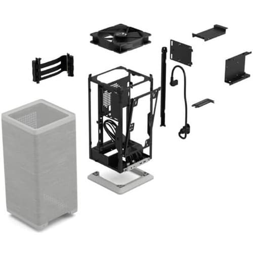 Fractal Mood Light Gray Mini Tower Cabinet - | Buy Online at Shwetha Computers