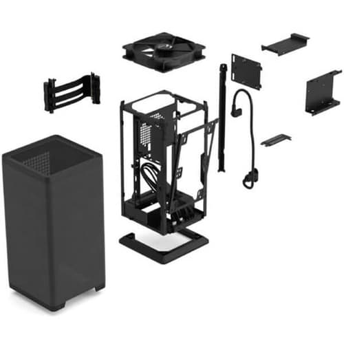 Fractal Mood Black Mini Tower Cabinet - | Buy Online at Shwetha Computers
