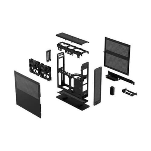 Fractal Ridge MITX Black PCIe 4.0 Mini Tower Cabinet - | Buy Online at Shwetha Computers