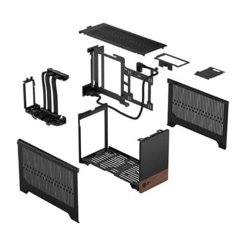 Fractal Terra Graphite Mini Tower Cabinet