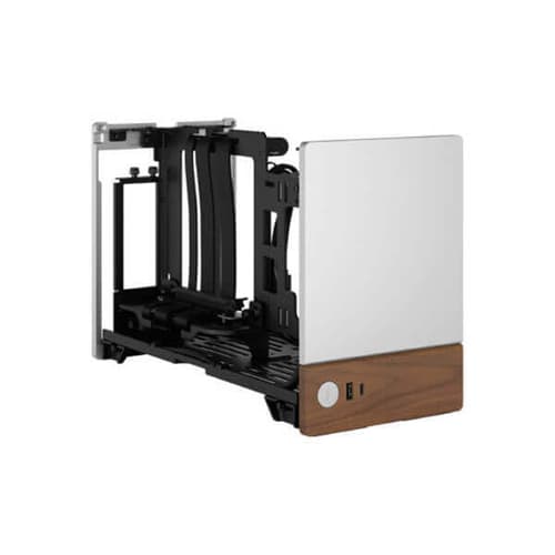 Fractal Terra Silver Mini Tower Cabinet