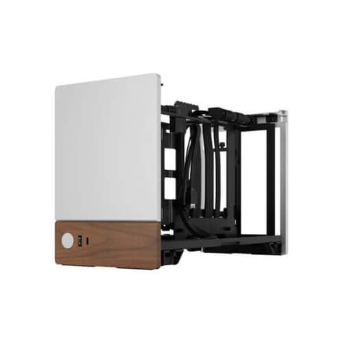 Fractal Terra Silver Mini Tower Cabinet