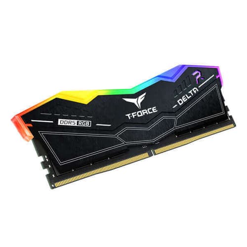 TEAMGROUP T-FORCE Delta RGB CL40 DDR5 32GB 5200MHz Desktop RAM (Black) - | Buy Online at Shwetha Computers