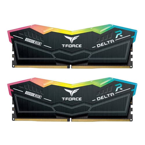 TEAMGROUP T-Force Delta RGB DDR5 32GB (16GBx2) 6000MHz Desktop RAM (Black)