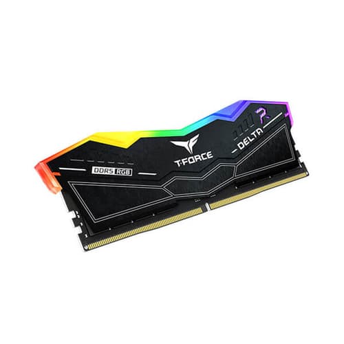 TEAMGROUP T-Force Delta RGB DDR5 64GB (32GBx2) 6000MHz Desktop RAM (Black)