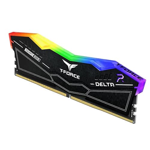TEAMGROUP T-FORCE Delta RGB CL40 DDR5 64GB (32GBx2) 6400MHz Desktop RAM (Black) - | Buy Online at Shwetha Computers