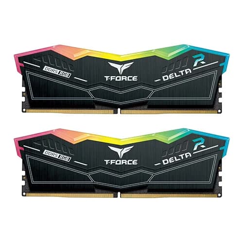 TEAMGROUP T-FORCE Delta RGB CL40 DDR5 64GB (32GBx2) 6400MHz Desktop RAM (Black) - | Buy Online at Shwetha Computers