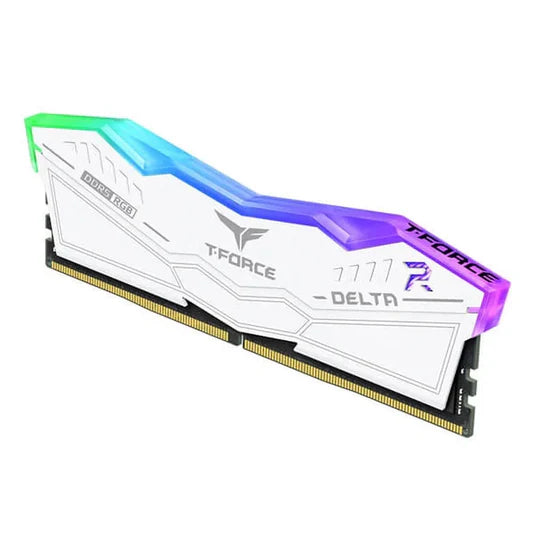 TEAMGROUP T-FORCE Delta RGB CL36 DDR5 16GB 5600MHz Desktop RAM (White) - | Buy Online at Shwetha Computers