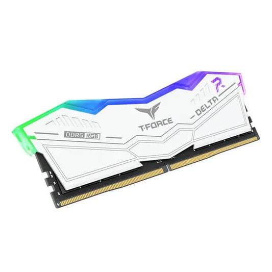 TEAMGROUP T-FORCE Delta RGB CL36 DDR5 16GB 5600MHz Desktop RAM (White) - | Buy Online at Shwetha Computers