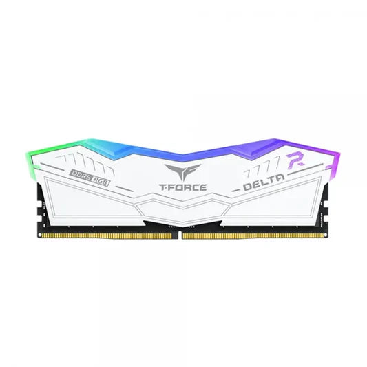 TEAMGROUP T-FORCE Delta RGB CL36 DDR5 16GB 5600MHz Desktop RAM (White) - | Buy Online at Shwetha Computers