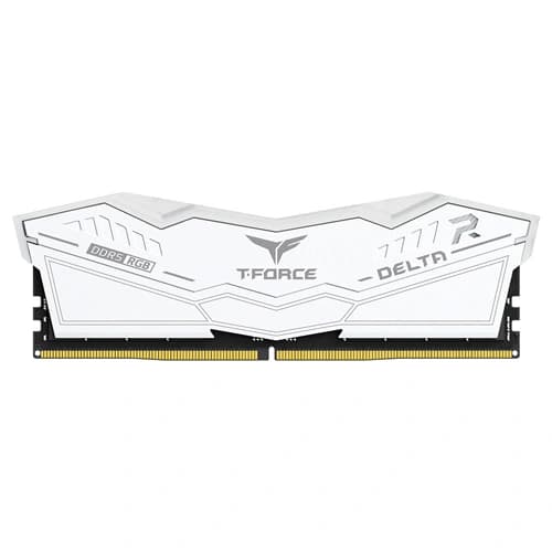 TEAMGROUP T-FORCE Delta RGB CL38 DDR5 16GB 6000MHz Desktop RAM (White) - | Buy Online at Shwetha Computers