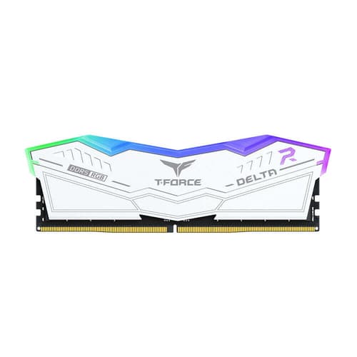 TEAMGROUP T-FORCE Delta RGB CL40 DDR5 32GB 5200MHz Desktop RAM (White) - | Buy Online at Shwetha Computers
