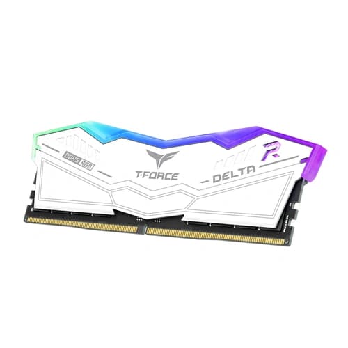 TEAMGROUP T-FORCE Delta RGB CL38 DDR5 32GB 6000MHz Desktop RAM (White) - | Buy Online at Shwetha Computers