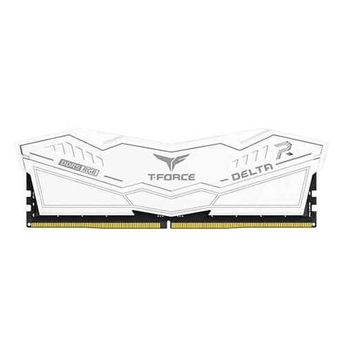 TEAMGROUP T-Force Delta RGB DDR5 32GB (16GBx2) 6400MHz Desktop RAM (White)