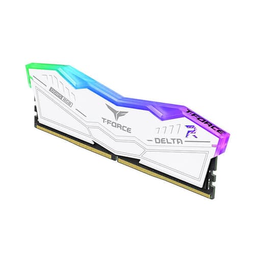TEAMGROUP T-FORCE Delta RGB CL36 DDR5 64GB (32GBx2) 5600MHz Desktop RAM (White) - | Buy Online at Shwetha Computers