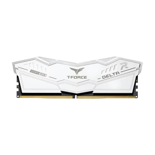 TEAMGROUP T-Force Delta RGB DDR5 64GB (32GBx2) 6000MHz Desktop RAM (White)