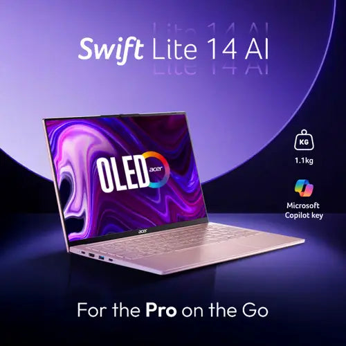 Acer Swift Lite (SFL14-54M) Gaming Laptop Ultra 5 processor 115U, Intel Graphics, 16 GB, 512GB SSD,14" WUXGA, NX.DB8SI.001 - | Buy Online at Shwetha Computers