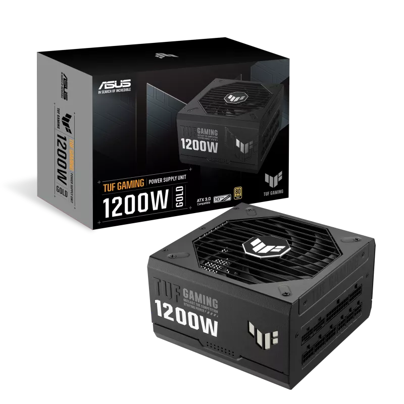 ASUS TUF 1200G Gold PSU delivers stable power for gaming PCs