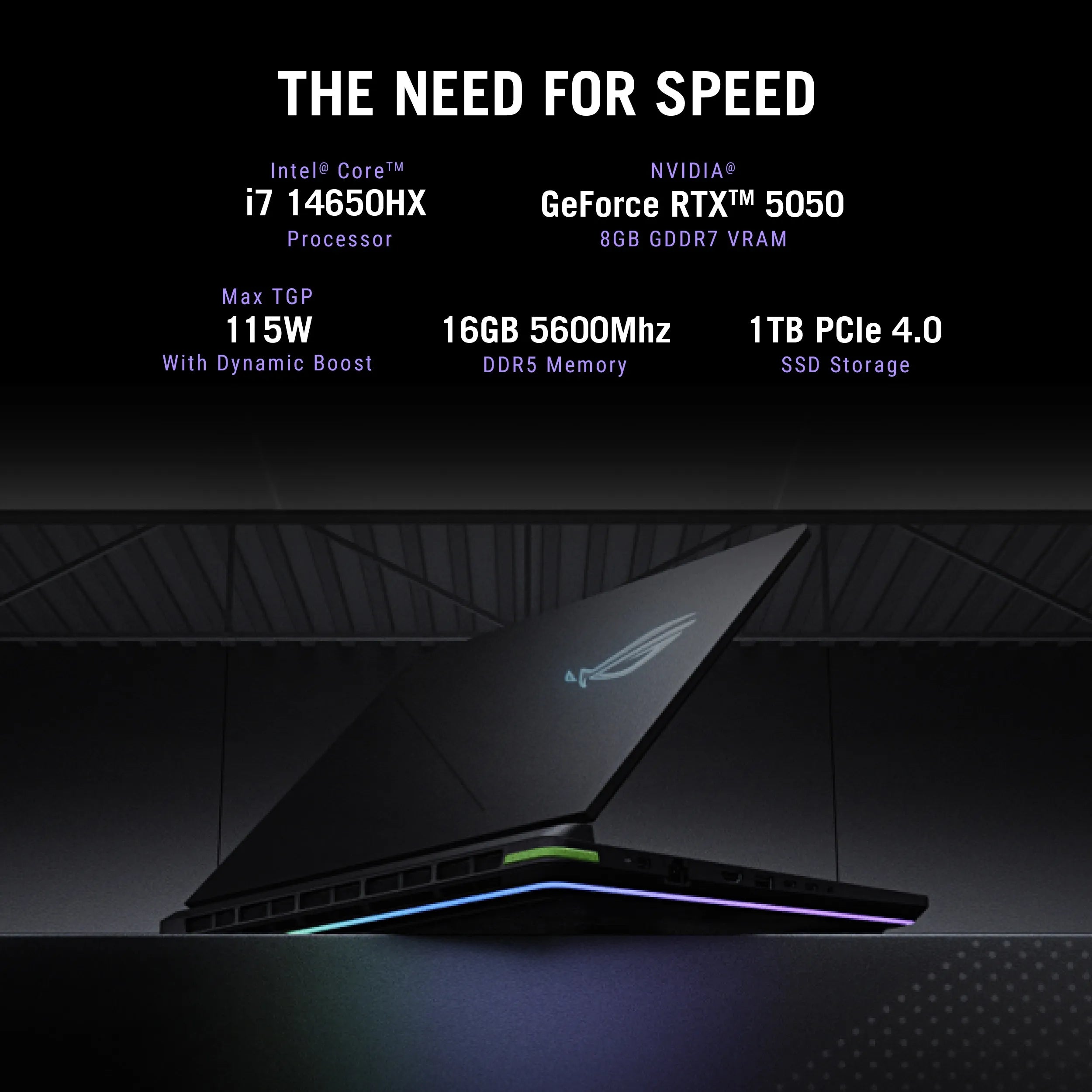 Asus ROG Strix G16, Gaming Laptop, Intel Core i7 14650HX, RTX 5050 GPU ,16GB, 1TB PCIe® 4.0 NVMe™ M.2 SSD, 40.64 cms (16), 2.5K, G615JHR-S5005WS - | Buy Online at Shwetha Computers