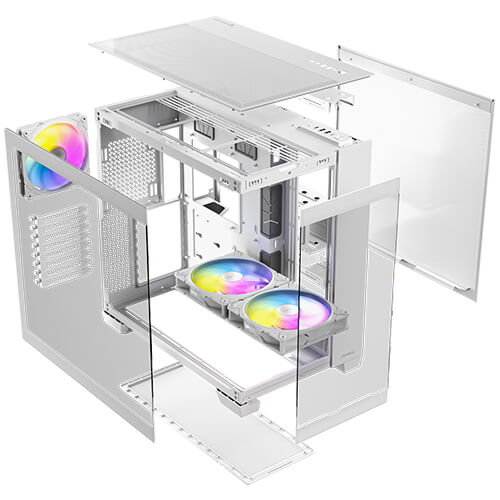 ANTEC C8 ARGB Full Tower Gaming Cabinet (White) - | Buy Online at Shwetha Computers