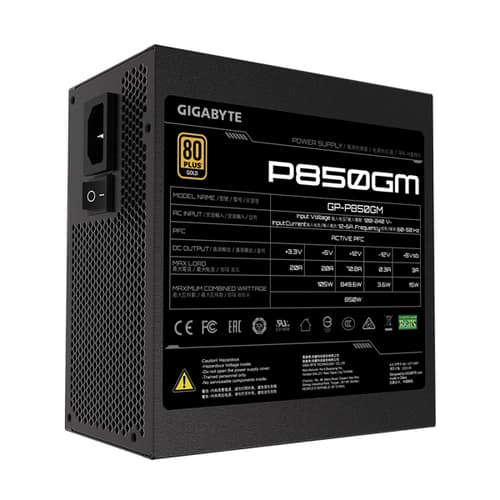 Gigabyte P850GM 850 Watt 80 Plus Gold Modular SMPS