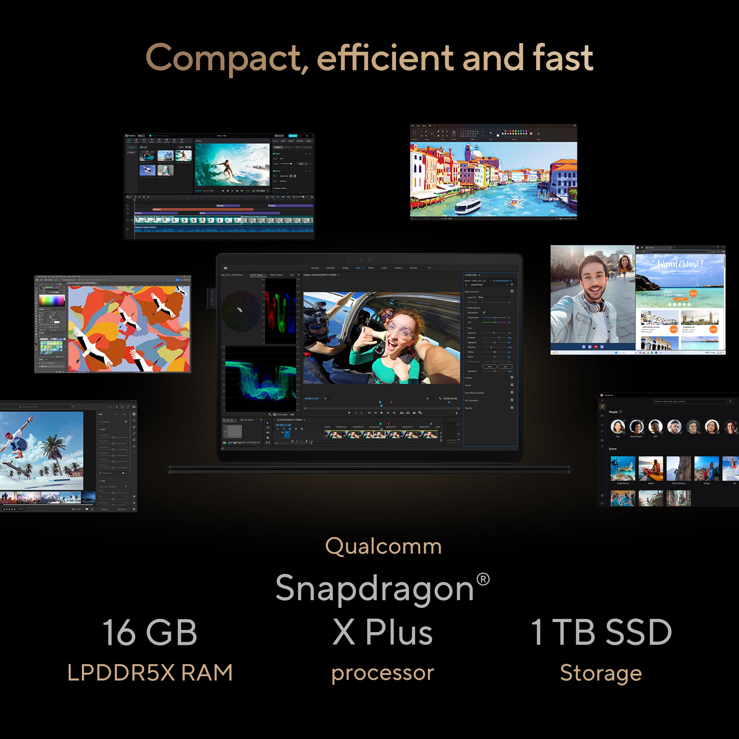 ASUS ProArt PZ13 OLED, Snapdragon X Plus X1P 42 100 Processor, Qualcomm Adreno GPU, 16GB, 1TB M.2 NVMe PCIe 4.0 SSD, 13.3" , 3K, HT5306QA-LX402WS - | Buy Online at Shwetha Computers
