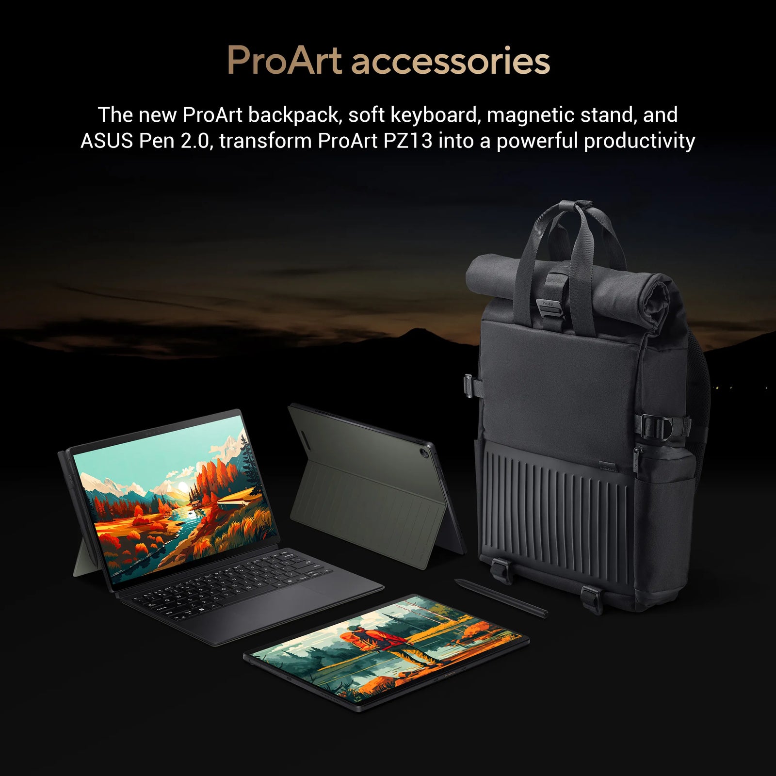 ASUS ProArt PZ13 OLED, Snapdragon X Plus X1P 42 100 Processor, Qualcomm Adreno GPU, 16GB, 1TB M.2 NVMe PCIe 4.0 SSD, 13.3