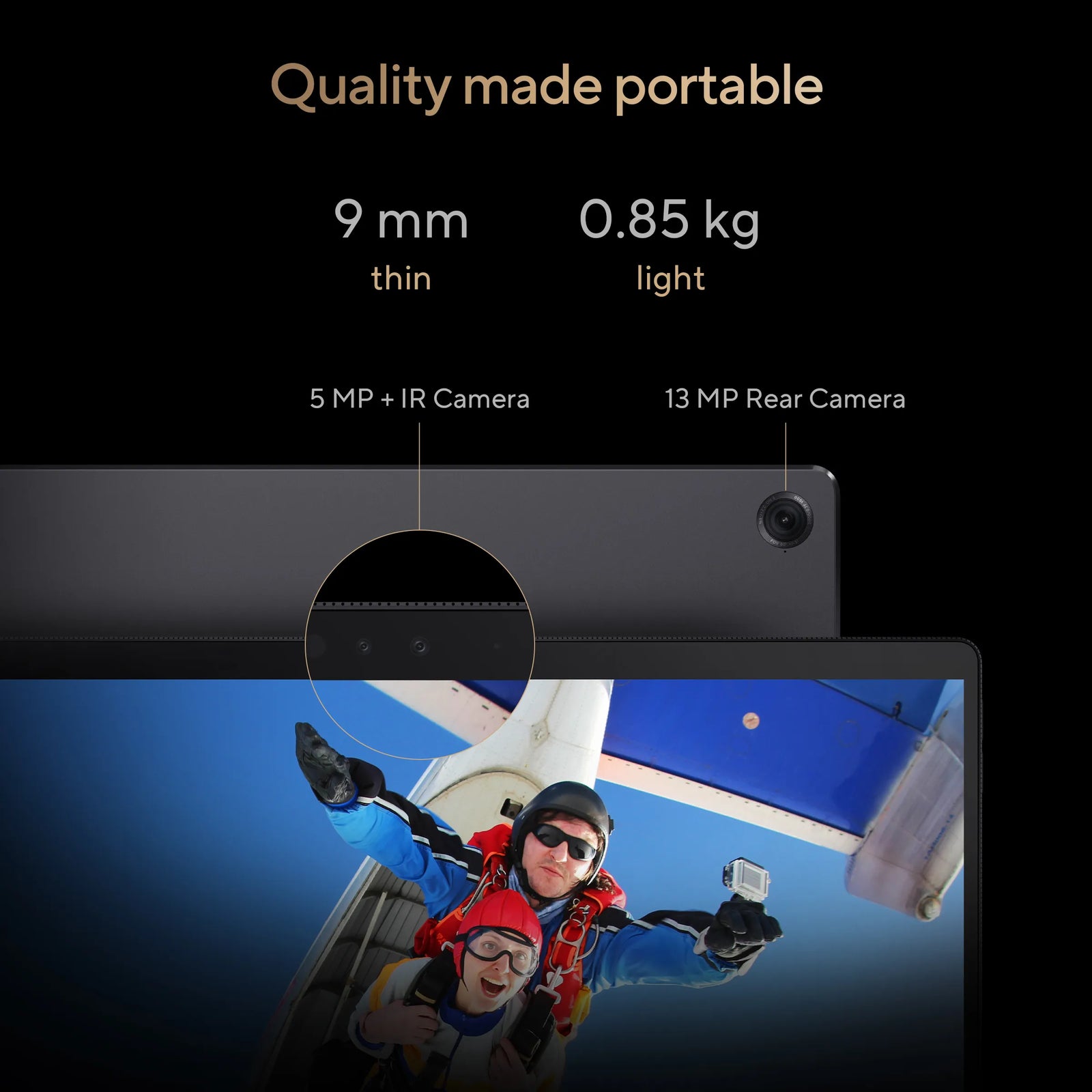 ASUS ProArt PZ13 OLED, Snapdragon X Plus X1P 42 100 Processor, Qualcomm Adreno GPU, 16GB, 1TB M.2 NVMe PCIe 4.0 SSD, 13.3