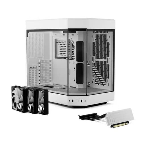 Hyte Y60  Panoramic ATX Mid Tower Cabinet Case (White)