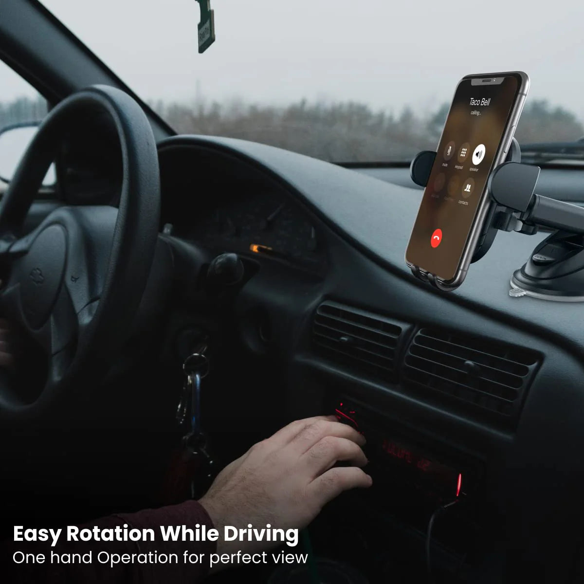 PORTRONICS Clamp M2 Mobile Phone Holder | Adjustable Height | 360° Rotation | Suction Cup Mount | 180° Pivot - | Buy Online at Shwetha Computers