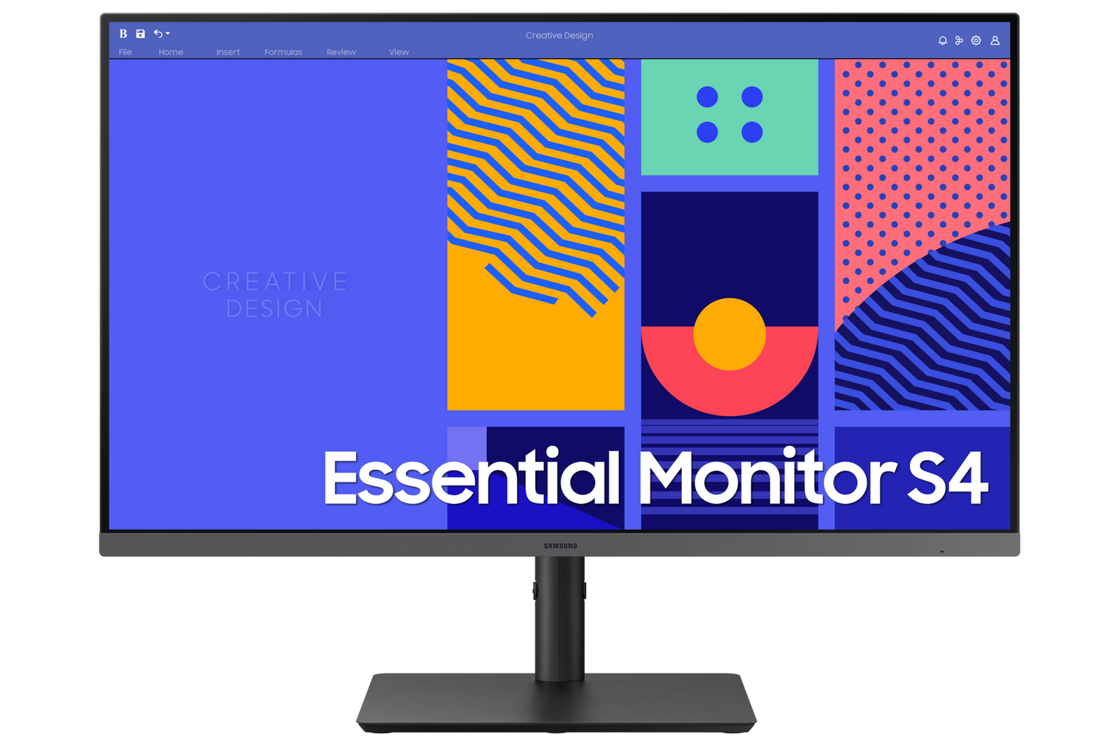 SAMSUNG 68.5 cm (27) S4 Flat FHD IPS Monitor with 100 Hz refresh rate, height adjustable stand and borderless design