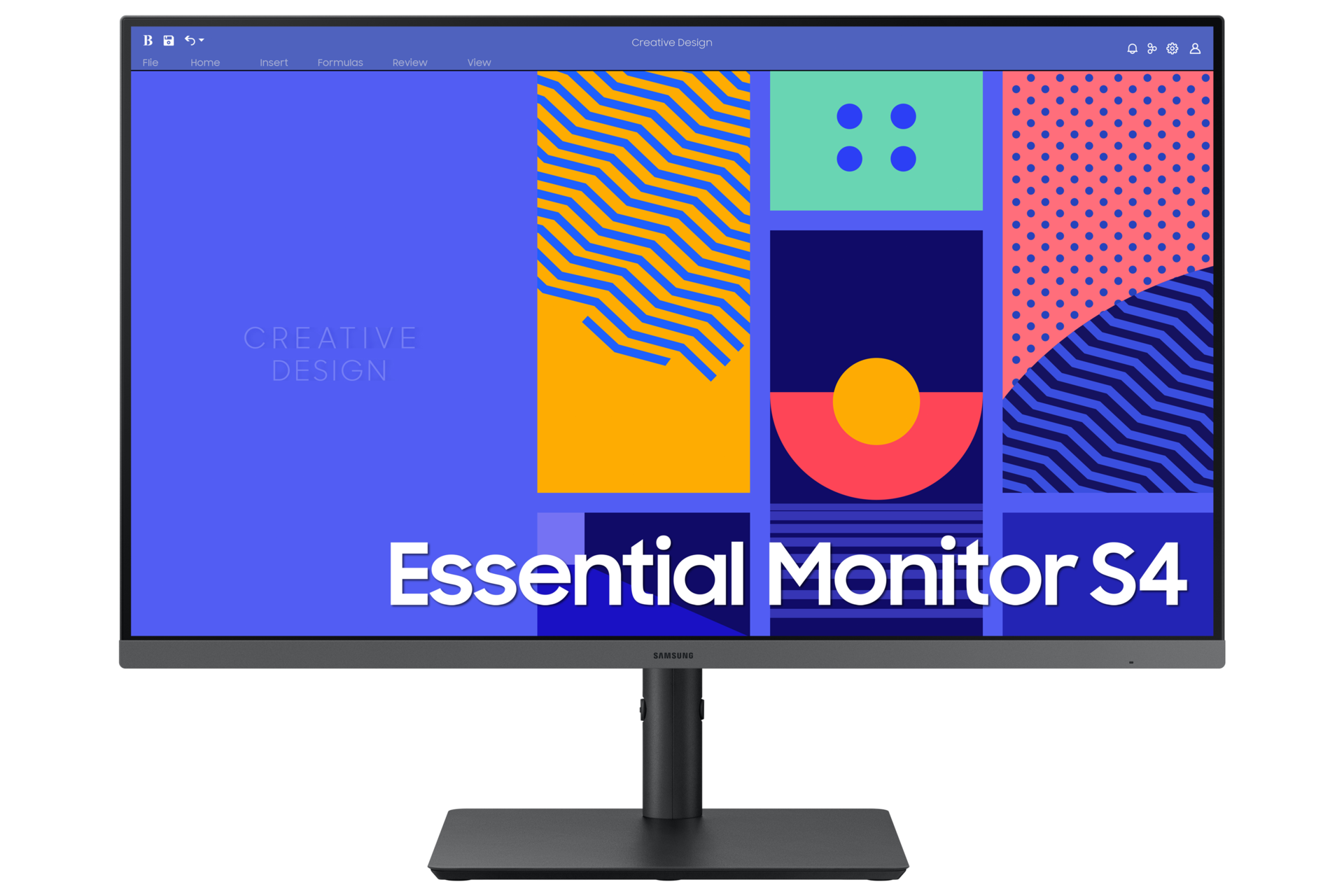 SAMSUNG 68.5 cm (27) S4 Flat FHD IPS Monitor with 100 Hz refresh rate, height adjustable stand and borderless design
