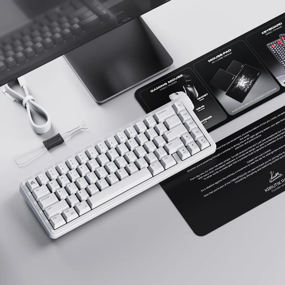 Cybeart Akula 65 | Compact 65% Tri-Mode Gaming Keyboard - | Buy Online at Shwetha Computers