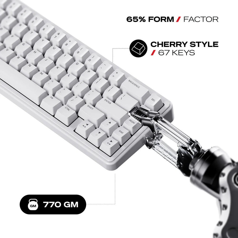 Cybeart Akula 65 | Compact 65% Tri-Mode Gaming Keyboard - | Buy Online at Shwetha Computers
