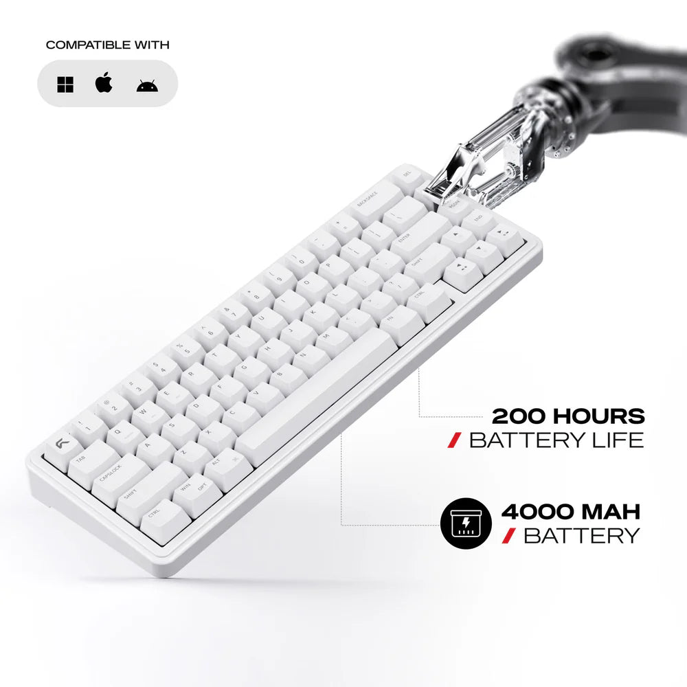 Cybeart Akula 65 | Compact 65% Tri-Mode Gaming Keyboard - | Buy Online at Shwetha Computers