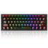 Redragon Fizz K617 - 60% Wired Mechanical Keyboard Black Transparent (Translucent Custom Switch) - | Buy Online at Shwetha Computers
