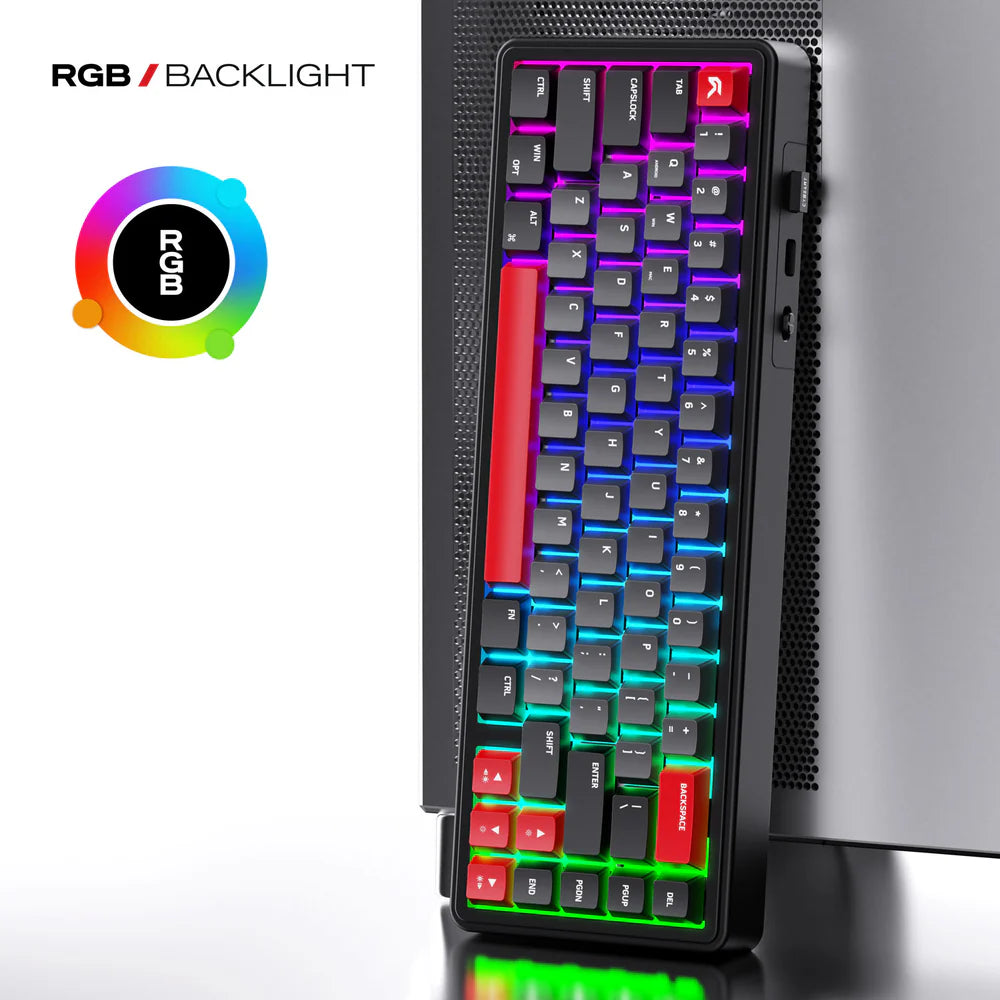 Cybeart Akula 65 | Compact 65% Tri-Mode Gaming Keyboard - | Buy Online at Shwetha Computers