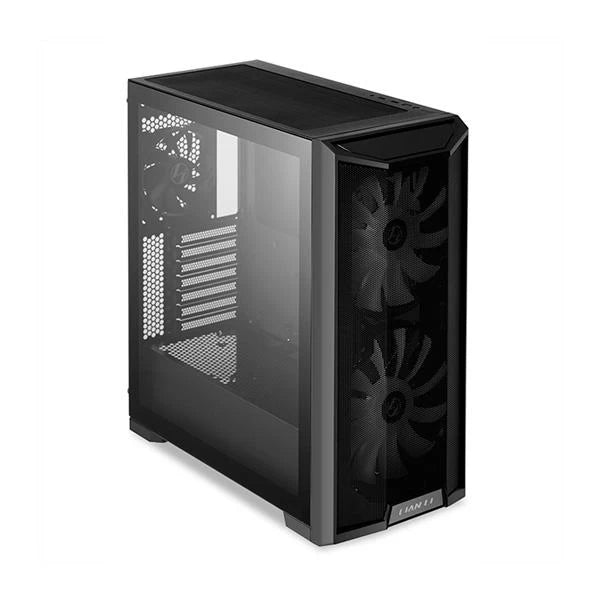 Lian Li Lancool 215 Black Steel Cabinet, E-ATX/ATX/M-ATX/ITX, 2x 200MM ARGB Fans, 1x 120MM Rear Fan, 370mm VGA Length, 166mm CPU Clearance