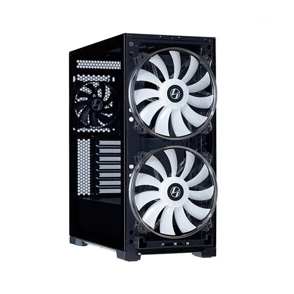 Lian Li Lancool 215 Black Steel Cabinet, E-ATX/ATX/M-ATX/ITX, 2x 200MM ARGB Fans, 1x 120MM Rear Fan, 370mm VGA Length, 166mm CPU Clearance