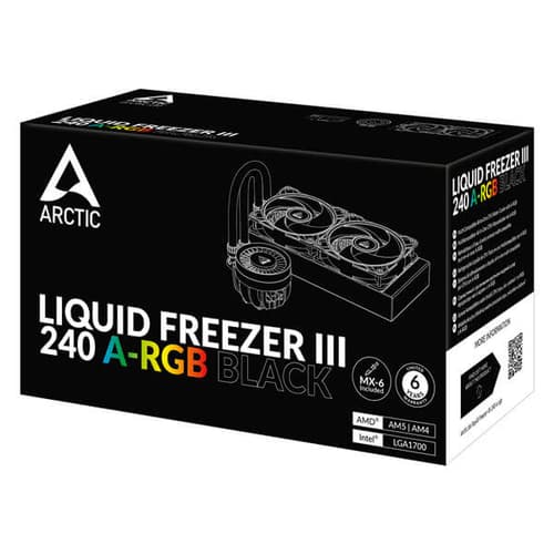 Arctic Liquid Freezer III-240 ARGB CPU Liquid Cooler (Black)