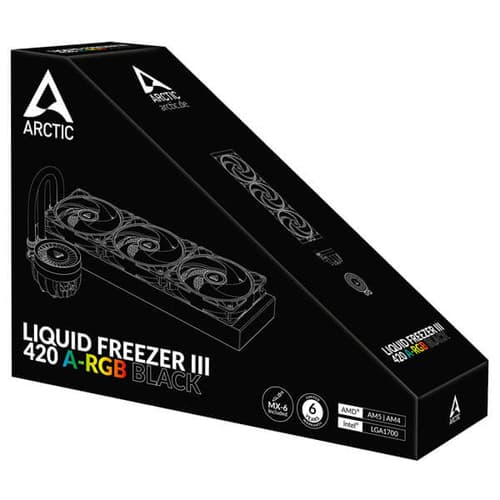 Arctic Liquid Freezer III-420 ARGB CPU Liquid Cooler (Black)
