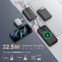 PORTRONICS Luxcell Bind Mini 10K Powerbank | In Built Type C & 8 Pin Cable |22.5W Fast Charging |Compact & Light Weight |Triple Output