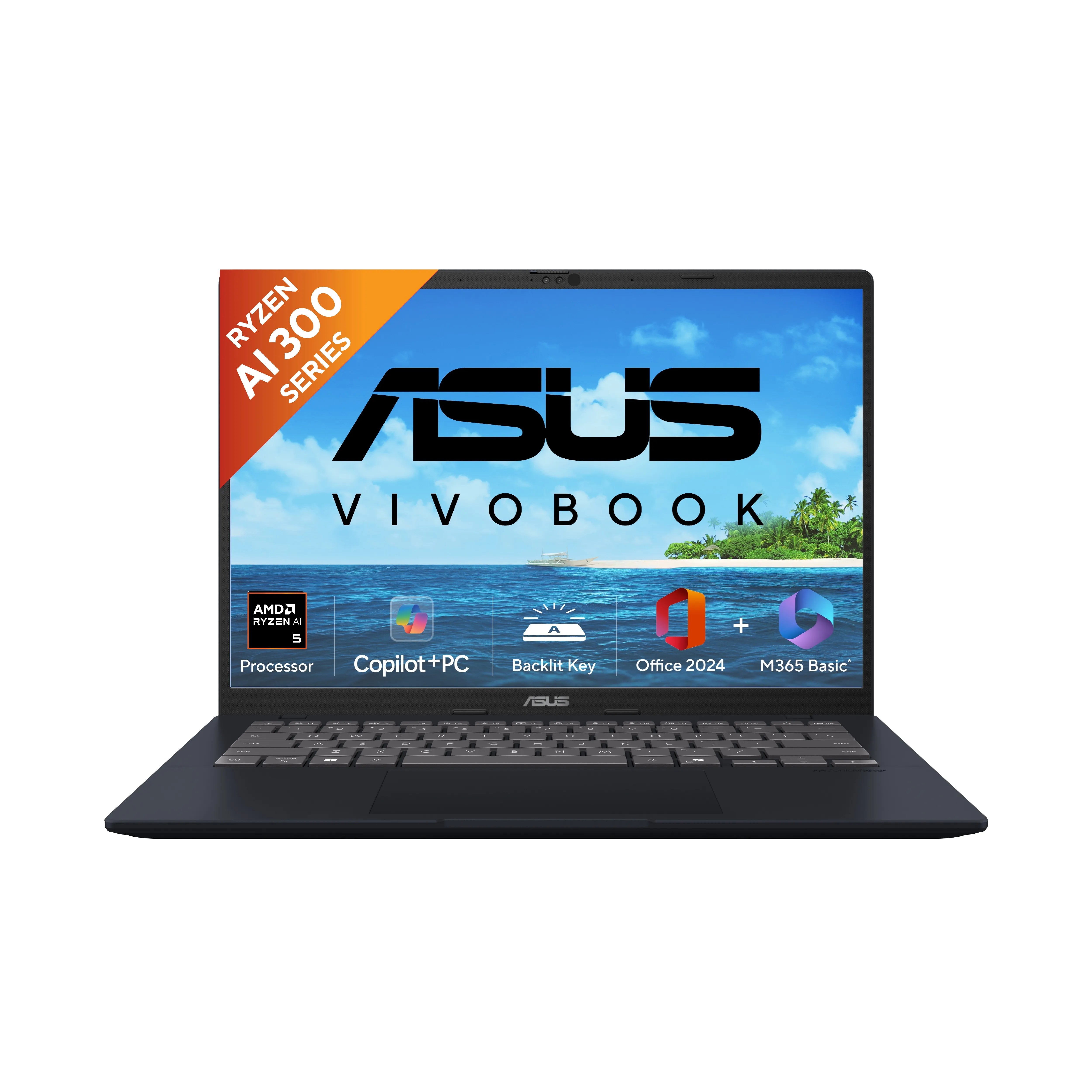 ASUS Vivobook 14, AMD Ryzen AI 5 330, AMD Radeon Graphics, 16GB, 512GB M.2 NVMe PCIe 4.0 SSD, 35.56 cms (14), WUXGA, M1407KA-LY132WS - | Buy Online at Shwetha Computers