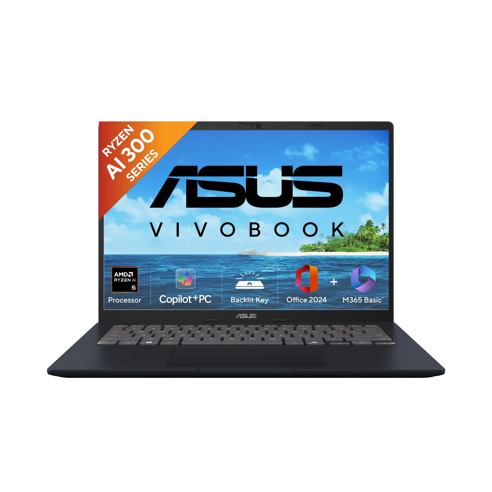 ASUS Vivobook 14, AMD Ryzen AI 5 330, AMD Radeon Graphics, 16GB, 512GB M.2 NVMe PCIe 4.0 SSD, 35.56 cms (14), WUXGA, M1407KA-LY132WS - | Buy Online at Shwetha Computers