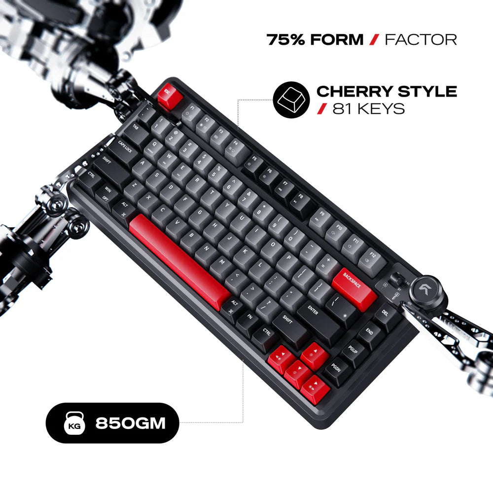 Cybeart Nighthawk 75 | TKL Tri-Mode Gaming Keyboard - | Buy Online at Shwetha Computers