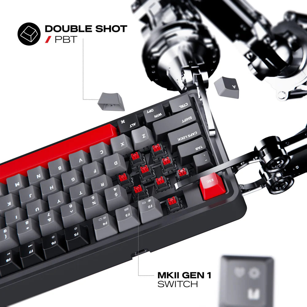 Cybeart Nighthawk 75 | TKL Tri-Mode Gaming Keyboard - | Buy Online at Shwetha Computers