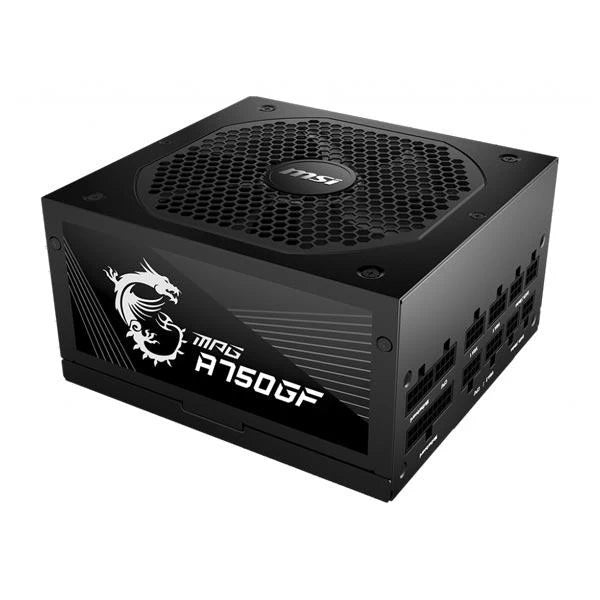 MSI MPG A750GF 750W Gold PSU - 80 PLUS, Fully Modular, 140mm Fan, Fluid Dynamic Bearing